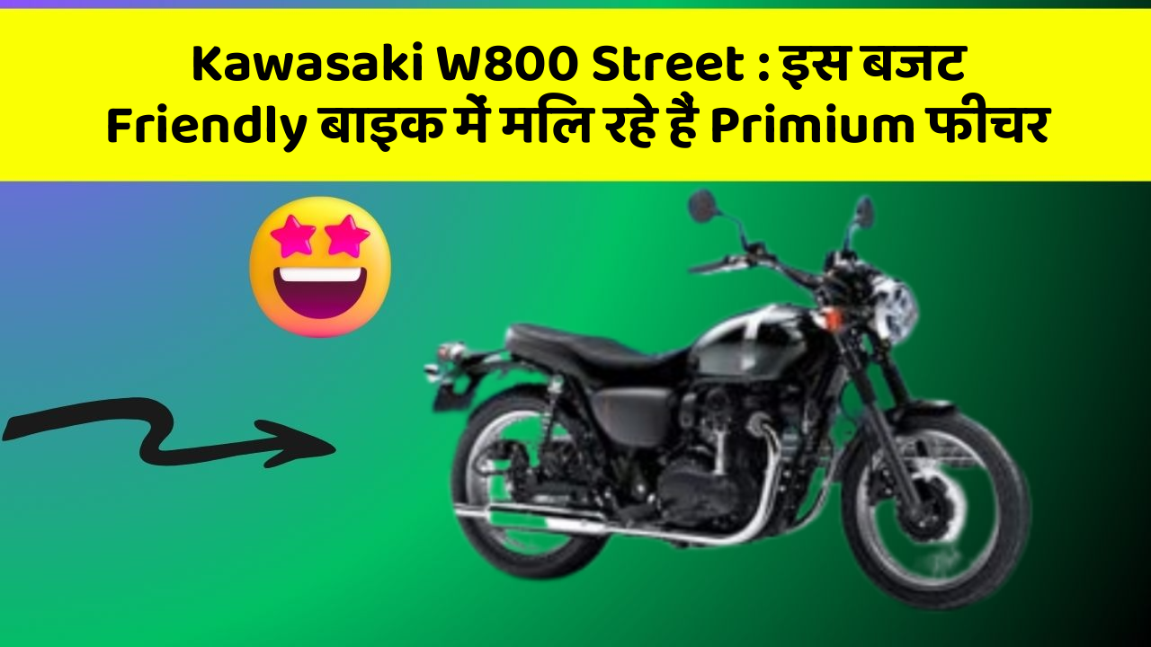 Kawasaki W800 Street: इस बजट Friendly बाइक में मिल रहे हैं Primium फीचर