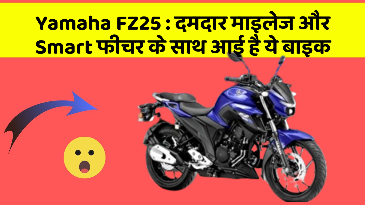 Yamaha FZ25 : दमदार माइलेज और Smart फीचर के साथ आई है ये बाइक